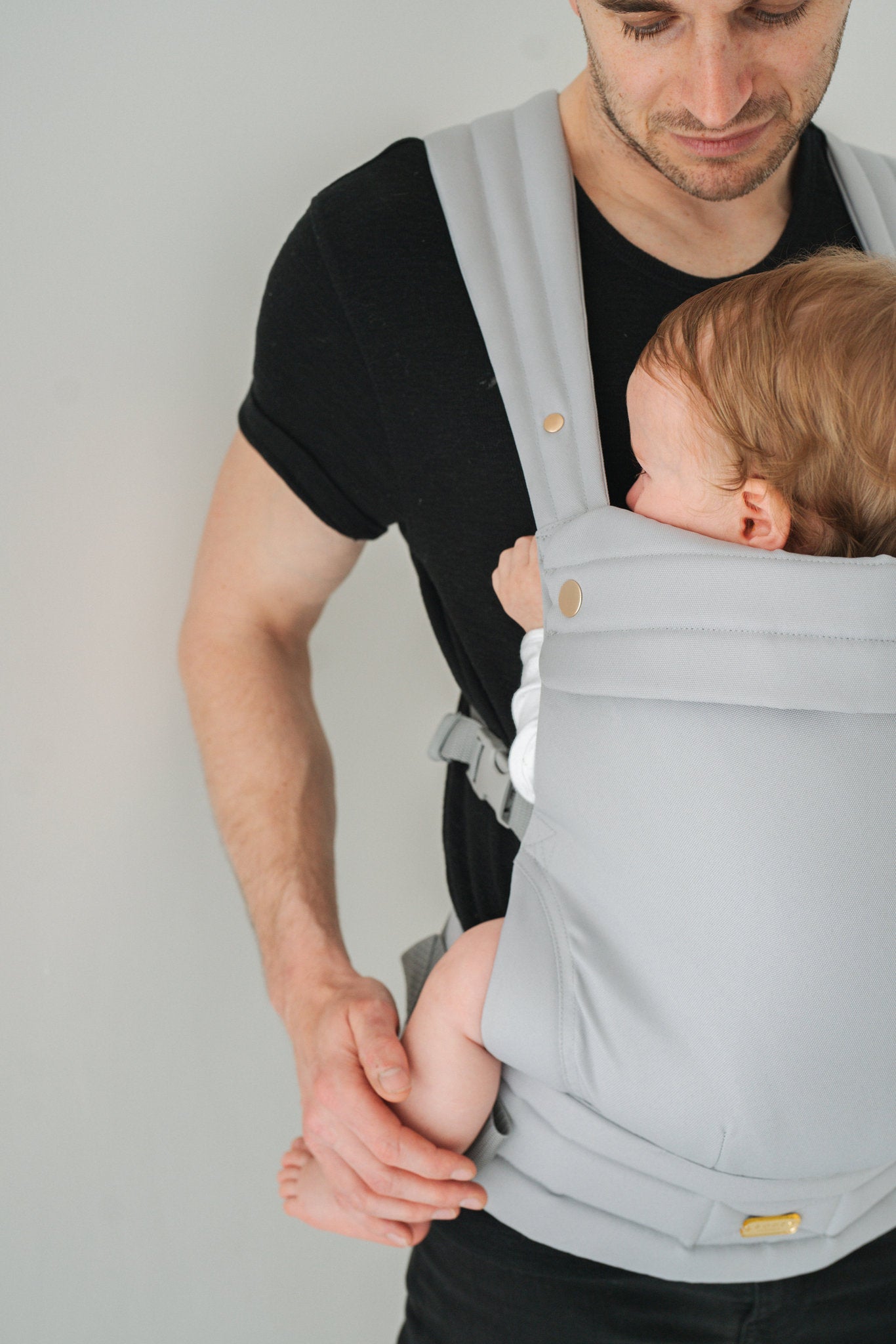 Grey baby carrier best sale